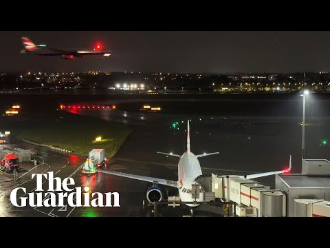 Flights resume at Heathrow airport after electrical substation fire causes major disruption