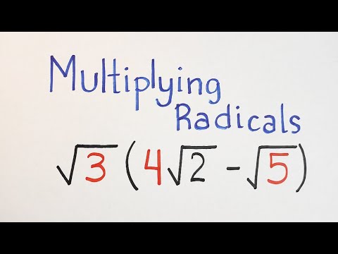 Multiplying Radicals - Monomial and Binomial