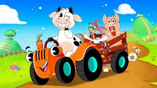 Las Ruedas del Tractor 🚜 con La Vaca Lola | Canciones Infantiles