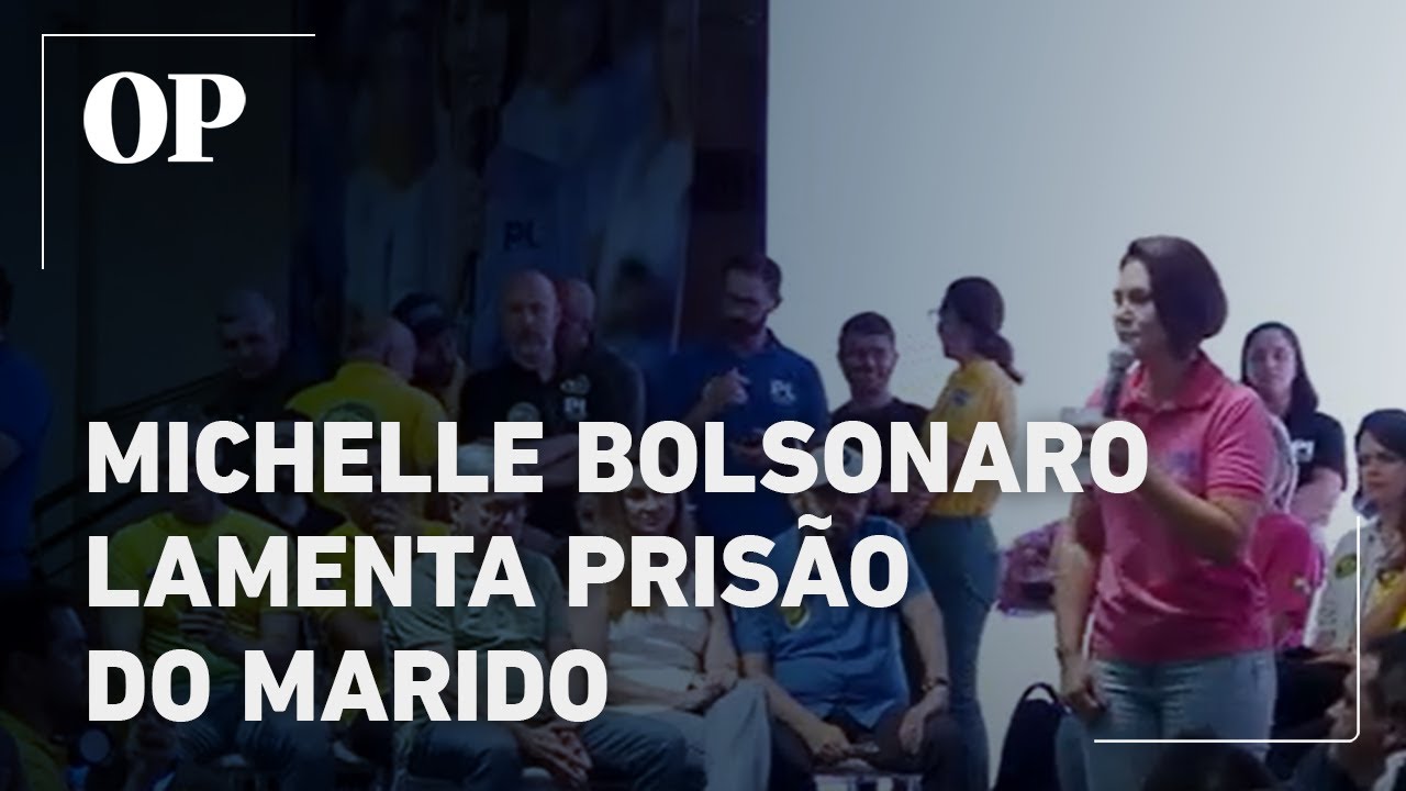 Michelle fala pela primeira vez sobre prisão de Bolsonaro Ele foi tirado da tomada