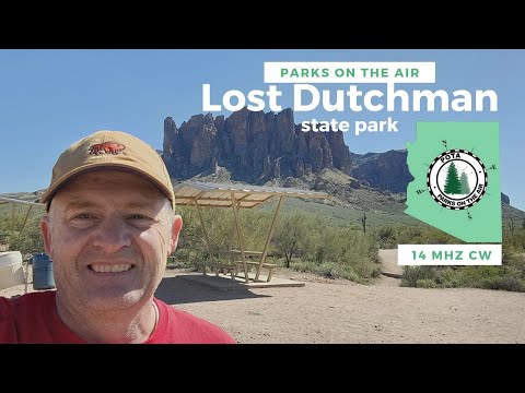 Morse Code QSOs on 14 MHz - Parks on the Air Activation - Lost Dutchman