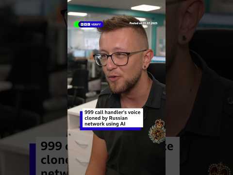 British 999 call handler's voice cloned by Russian network using AI. #Russia #AI #BBCNews