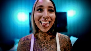 ⭐️ Split Tongue Bri ⭐️ Adult Model gets Chiropractic | Part 2
