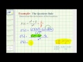 Understanding the Quotient Rule and Derivatives