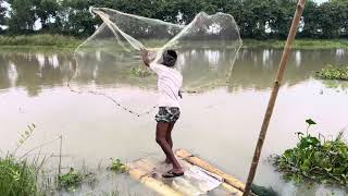 Net Fishing in the river 