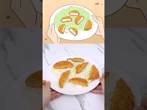 짱구에 나왔던 꽁다리 돈까스 ㄷㄷ #shorts