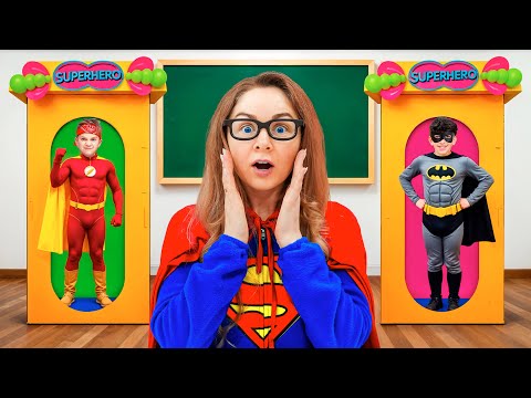 Roma and Oliver study at the SUPERHERO School