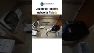 What's the camera doing in the bathroom? 🤔 #aicleaning #aicleanup #job #jobreplacement