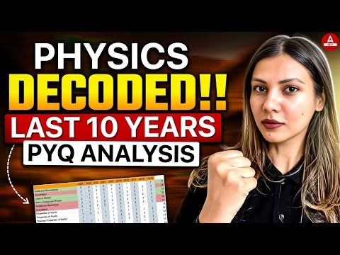 Last 10 Years PYQs Analysis | Physics Chapters for 160+ Score | Secret Revealed! 🔥