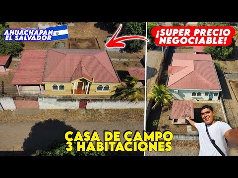 INCREIBLE CASA GRANDE DE 3 HABITACIONES con TERRENO EN EL SALVADOR 🇸🇻 SUPER PRECIO 