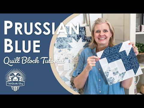✨ Star Bloom Quilt Recolor! Jelly Roll Friendly Quilt with 3 Sisters Fabric | Prussian Blue FQS