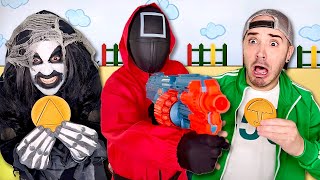 Monster squid game cookie challenge 😱