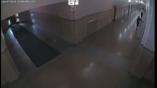 Capitol Security Footage: Sen. Machaela Cavanaugh appears to remove wall displays