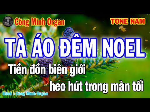 Karaoke Tone Nam ( C#m ) Tà Áo Đêm Noel | Nhạc Sống Beat Mới Dễ Hát