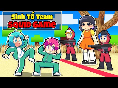 HIHA VÀ SINH TỐ TEAM BỊ BẮT CHƠI TRÒ CHƠI CON MỰC TRONG MINECRAFT*SINH TỐ SQUID GAME TẬP 1 🤩🤣