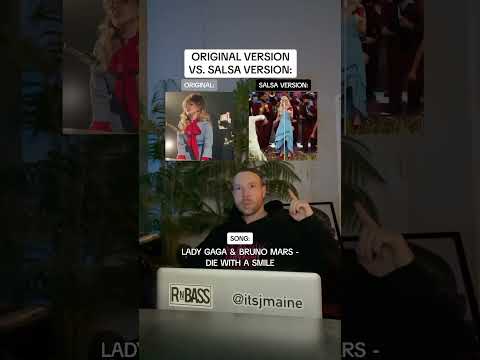 Original Version Vs. Salsa Version: Lady Gaga, Bruno Mars “Die With A Smile” #shorts