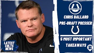 Colts' Chris Ballard OPENS UP at Pre-Draft Presser | Horseshoe Huddle Podcast