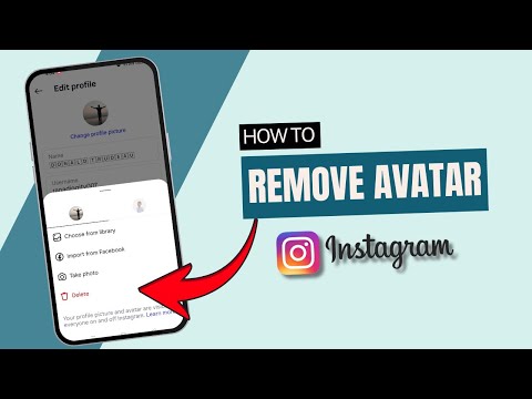 how to remove avatar on Instagram?
