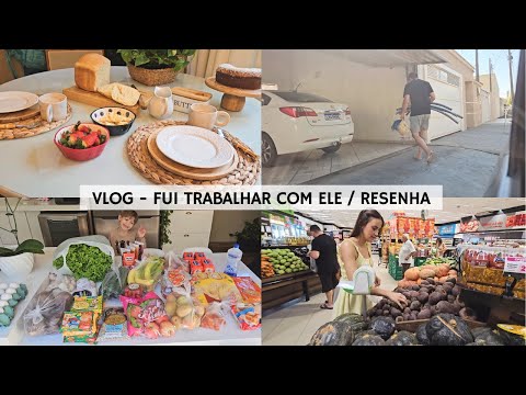 COMPRAS DA SEMANA - MERCADO / CAFÉ DA MANHÃ / FUI TRABALHAR COM ELE.
