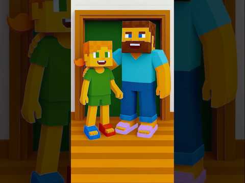 Baby Wears WRONG Slippers! 🤣 Minecraft version  #TrendVsFake