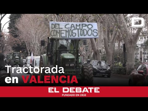 Una tractorada recorre Valencia para denunciar la «competencial desleal» de Mercosur