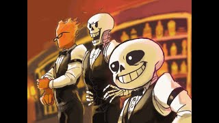 Sans fight and genocide ending but MEGALOVANIA is replaced with "sans."