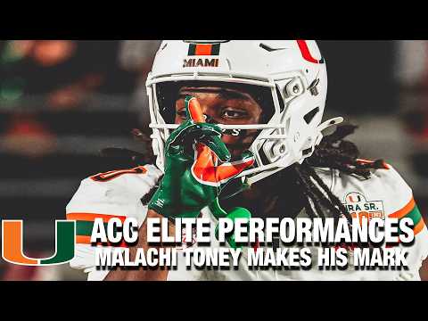 Miami's Malachi Toney Makes His Mark vs. Florida State | ACC Elite Performances