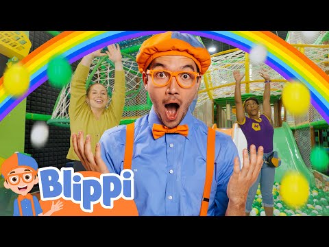 Ball Pit FUN with Blippi & Meekah! | Blippi and Meekah's Story Stretch! | Educational Kids Videos