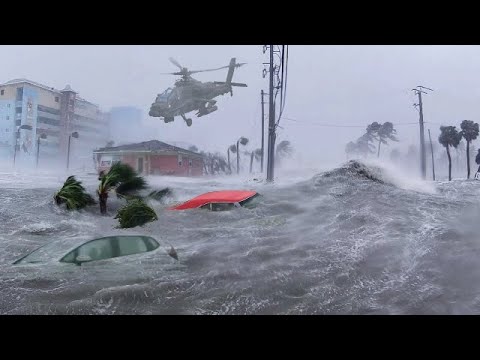 Incredible Scenes From Hurricane Helene's Chaos In Florida ! Millions Of Americans Under Siege