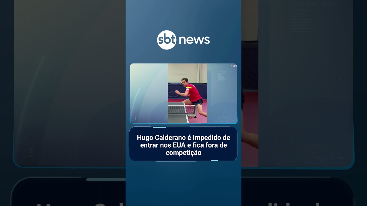 Hugo Calderano é impedido de entrar nos EUA e fica fora de competição | SBTBrasil