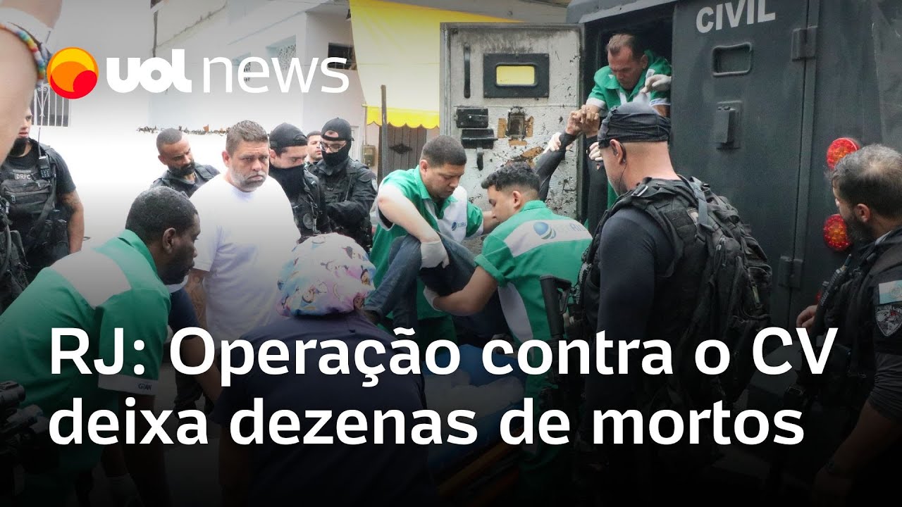 Operação contra o Comando Vermelho deixa ao menos 20 mortos e 9 feridos no Rio dezenas são presos  TV Online Operação contra o Comando Vermelho deixa ao menos 20 mortos e 9 feridos no Rio dezenas são presos