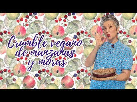 ?? CRUMBLE VEGANO DE MANZANA Y MORAS ?? con Thermomix® #TM6 #TM5 #TM31