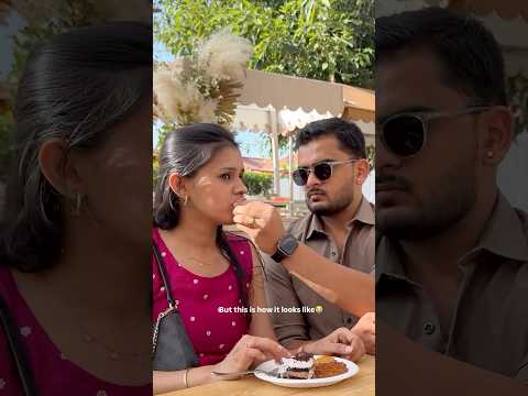 Gave Love a chance & this is how it looks😬 #trending #comedy #couplecomedy #cute #smile #love