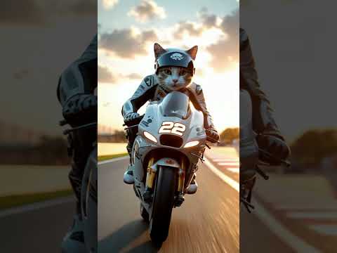 Watch This : Cats Racing at Lightning Speed! #cat #cuteanimal #shorts