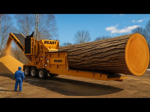 The Full Logging & Sawmill Journey – Powerful Wood Processing Machines in Action