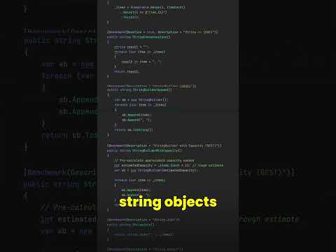 StringBuilder is awesome in .NET