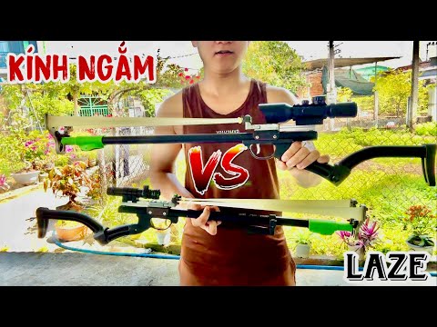 Test Súng ná vip 10 bắn kính hay laze là chuẩn nhất