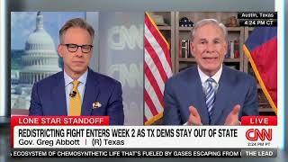Governor Abbott Discusses Runaway Democrats On CNN