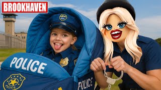 MA FILLE ET MOI EN POLICIER sur BROOKHAVEN RP ROBLOX