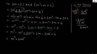 Multiplication of binomials with trinomials