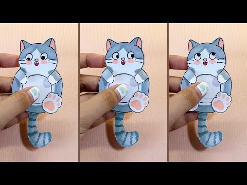 DIY Paper Toy Cute Cat #diy #paper #toys