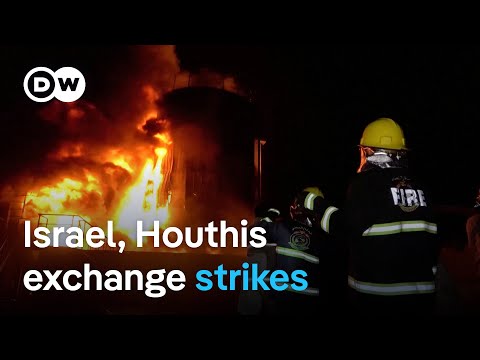YouTube video thumbnail: Israel, Houthis Trade Strikes Amid Gaza Ceasefire Talks