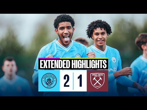 HIGHLIGHTS! Man City 2-1 West Ham | U18 Premier League Cup