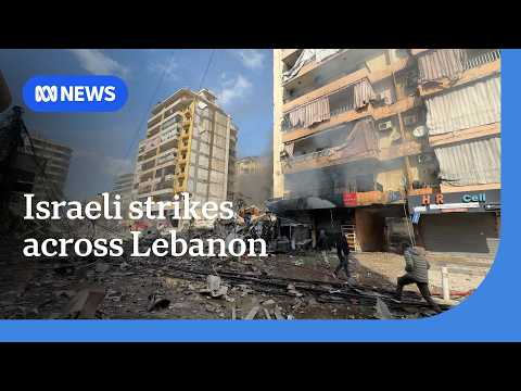 YouTube video thumbnail: Tens of Thousands of Lebanese Residents Displaced by Israeli Bombardment