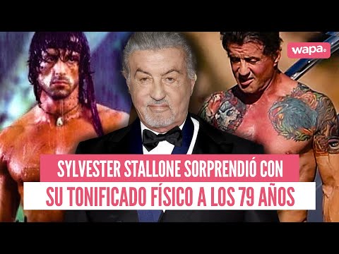 Sylvester Stallone sorprendió con su tonificado físico a los 79 años