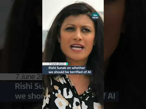 Rishi Sunak on whether we should be terrified of AI #itvnews #rishisunak #ai