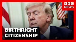 YouTube video thumbnail: Trump Again Targets US Birthright Citizenship