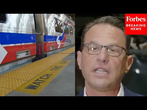 YouTube video thumbnail: ‘It Is Critical’: Gov. Josh Shapiro Holds Press Briefing To Announce Pennsylvania Train Upgrades