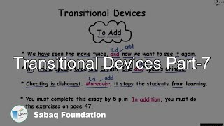Transitional Devices Part-7