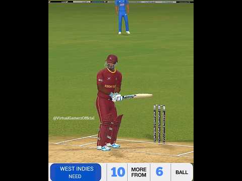 West Indies Need 10 runs in last 6 balls against India / Real Cricket 24